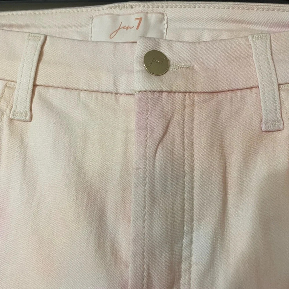 Jen7 by 7 for All Man Kind TieDye High Waist Cropped Skinny Jeans size 12 - Picture 4 of 10